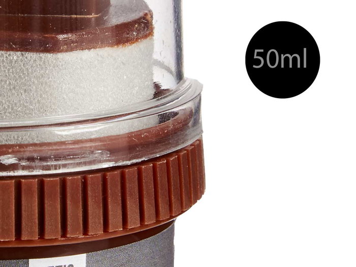 Arte Regal Betún para Calzado Marrón con Esponja Limpiadora 50gr - 6x9x6 cm (Set de 24)