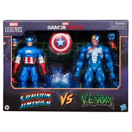 Hasbro Marvel Legends Gamerverse Pack 2 Figuras Capitán América vs Venom