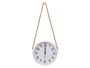 Giftdecor Reloj de Pared con Cuerda para Colgar, Blanco, 25 cm (Set de 12)