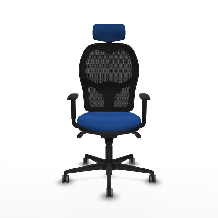 PIQUERAS Y CRESPO Silla de oficina Jorquera con mecanismo Sincro, Azul y Negro PIQUERAS Y CRESPO Silla de oficina Jorquera con mecanismo Sincro, Azul y Negro