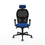 PIQUERAS Y CRESPO Silla de oficina Jorquera con mecanismo Sincro, Azul y Negro