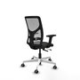 PIQUERAS Y CRESPO Silla de oficina Motilla con mecanismo Sincro/Traslack Negro y Gris