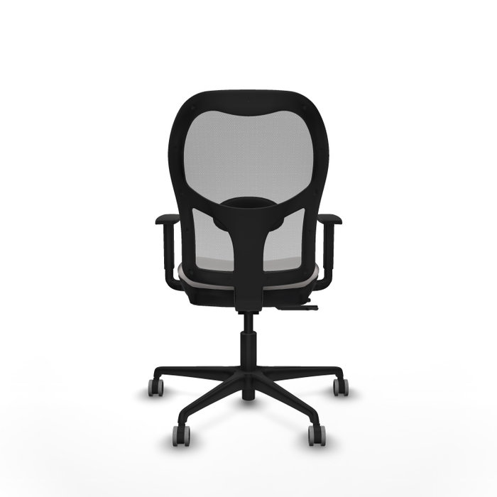 PIQUERAS Y CRESPO Silla de oficina Jorquera con mecanismo Sincro/Traslack Blanco y Gris