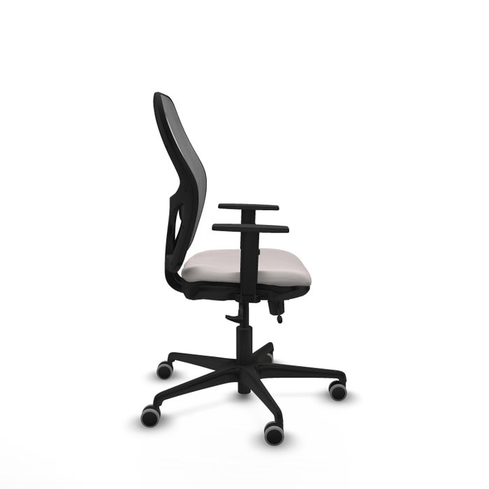 PIQUERAS Y CRESPO Silla de oficina Jorquera con mecanismo Sincro/Traslack Blanco y Gris