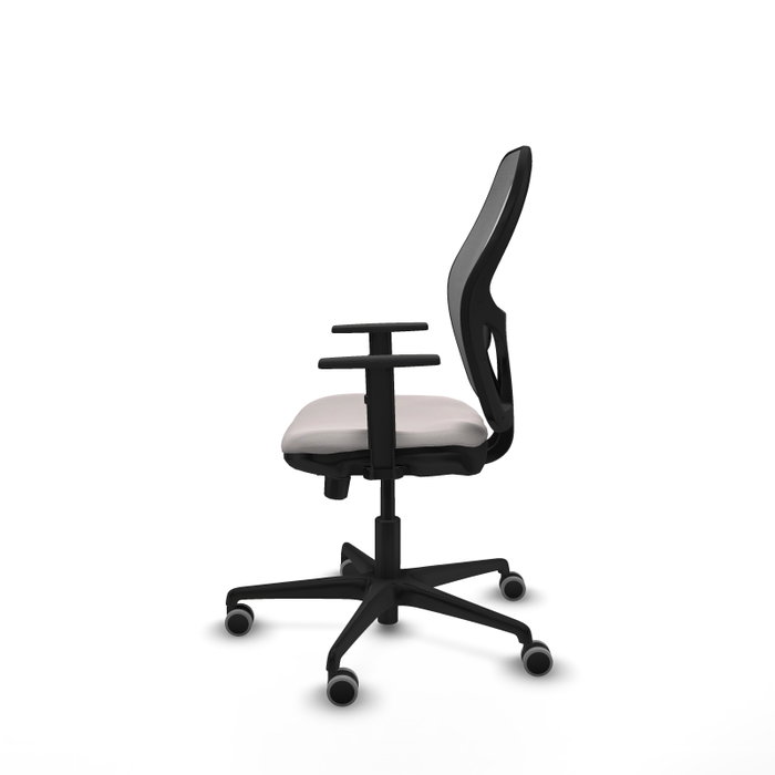 PIQUERAS Y CRESPO Silla de oficina Jorquera con mecanismo Sincro/Traslack Blanco y Gris