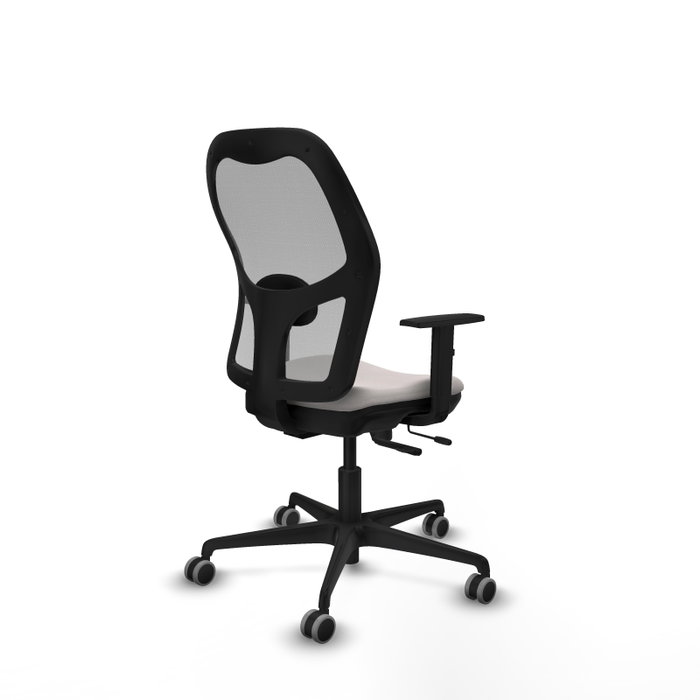 PIQUERAS Y CRESPO Silla de oficina Jorquera con mecanismo Sincro/Traslack Blanco y Gris