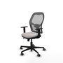 PIQUERAS Y CRESPO Silla de oficina Jorquera con mecanismo Sincro/Traslack Blanco y Gris