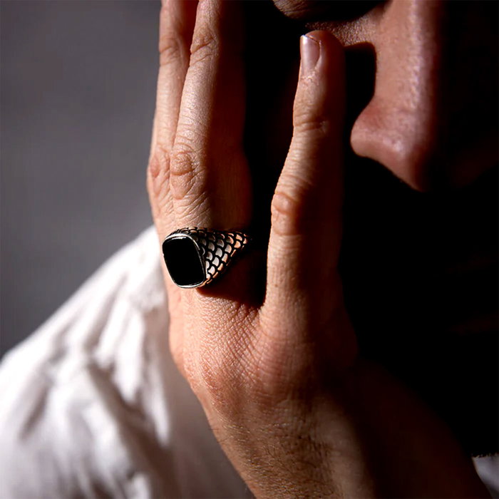 Anillo Hombre Albert M. WSOX00075.S-28 Negro 28