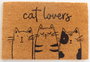 DKD Home Decor Felpudo Fibra Coco Goma Gatos Surtido 2 Unidades