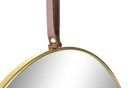 DKD Home Decor Espejo Glam Dorado Metal 40 x 40 x 1 cm (2 Unidades)