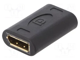 LogiLink Adaptador DisplayPort hembra a DisplayPort hembra 8K/60 Hz, negro