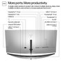 HP Series 7 Pro 734pm Monitor Curvo 34 WQHD IPS Black 120Hz Thunderbolt 4