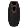 Jarrón Negro Cerámica Decoración 20 X 20 X 41 cm