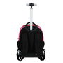 Karactermania Mochila Trolley GTS FAN Minnie Mouse Class, Infantil, 47x32x25cm, Rosa, Poliéster, 2 Ruedas, Tirador Telescópico