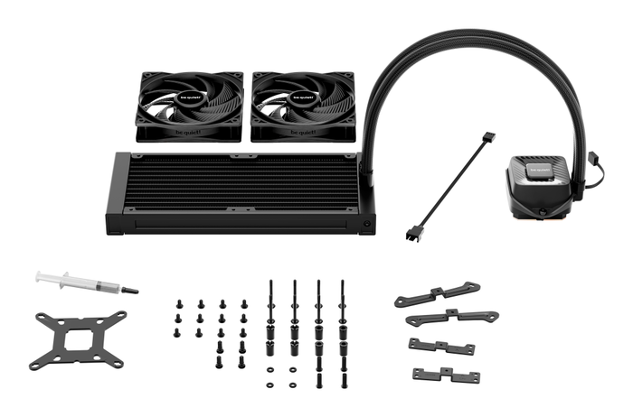 be quiet! PURE LOOP 3 Sistema de Refrigeración Líquida todo en Uno AIO 120mm Negro - 2 Ventiladores, PWM, para Intel LGA 1200/1700/1851 y AMD AM4/AM5