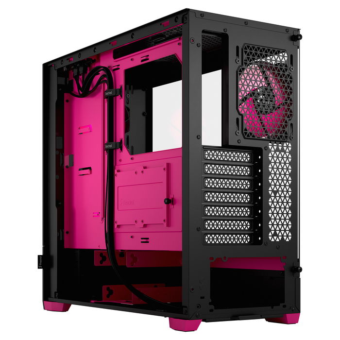 Fractal Design Pop Air RGB Magenta Core TG Clear Tint Torre PC ATX Micro ATX Mini-ITX con Ventana Lateral y Iluminación RGB