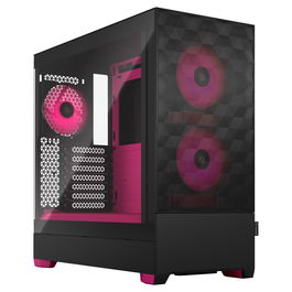Fractal Design Pop Air TG RGB Magenta - Caja de Torre ATX con Ventana Tintada Clara, Control RGB Integrado