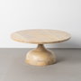 Mesita Natural Madera de Mango Salón 90 X 90 X 40 cm
