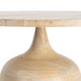 Mesita Natural Madera de Mango Salón 90 X 90 X 40 cm