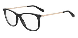 Love Moschino MOL589-807 Gafas de vista para mujer en negro