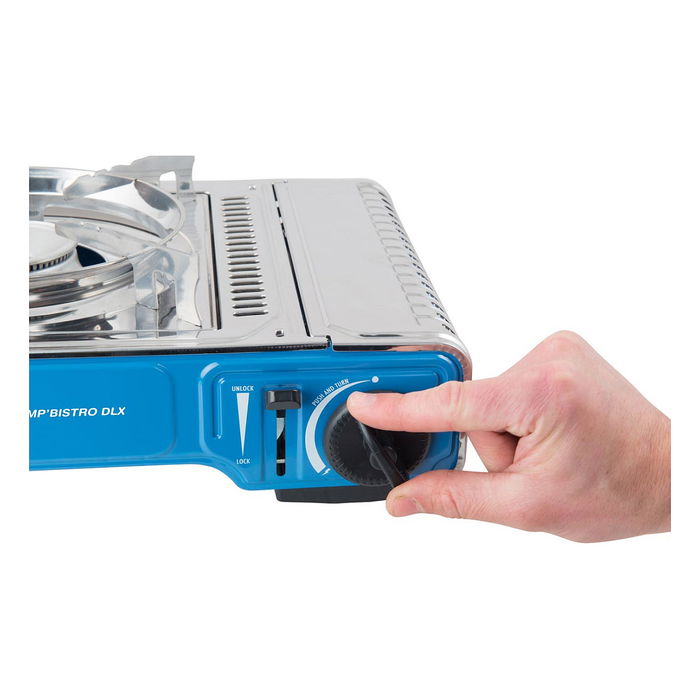 Campingaz CampBistro DLX - Cocina de camping de 1 zona, 2200 W, encendido piezoeléctrico, 1.73 kg