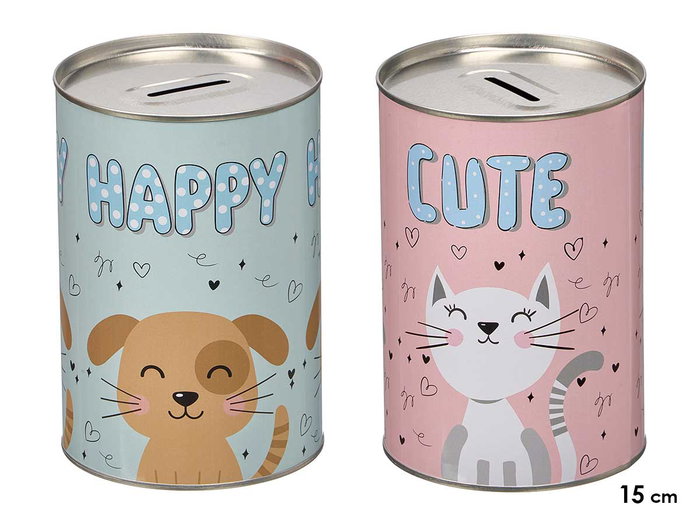 PINCELLO Hucha de Hojalata Animales Surtida (Pack de 36) PINCELLO Hucha de Hojalata Animales Surtida (Pack de 36)