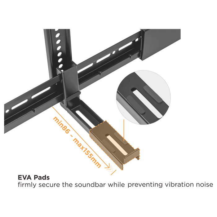 Equip Soporte Universal para Barra de Sonido 650895 Negro