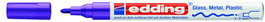 EDDING 751 Marcador de Tinta Opaca Permanente Cónico Violeta (Set de 10)