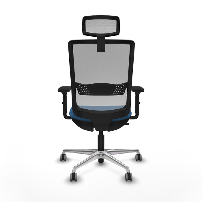 PIQUERAS Y CRESPO Silla de oficina Haches con mecanismo Sincro/Traslack Azul claro y Gris PIQUERAS Y CRESPO Silla de oficina Haches con mecanismo Sincro/Traslack Azul claro y Gris