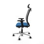 PIQUERAS Y CRESPO Silla de oficina Haches con mecanismo Sincro/Traslack Azul claro y Gris
