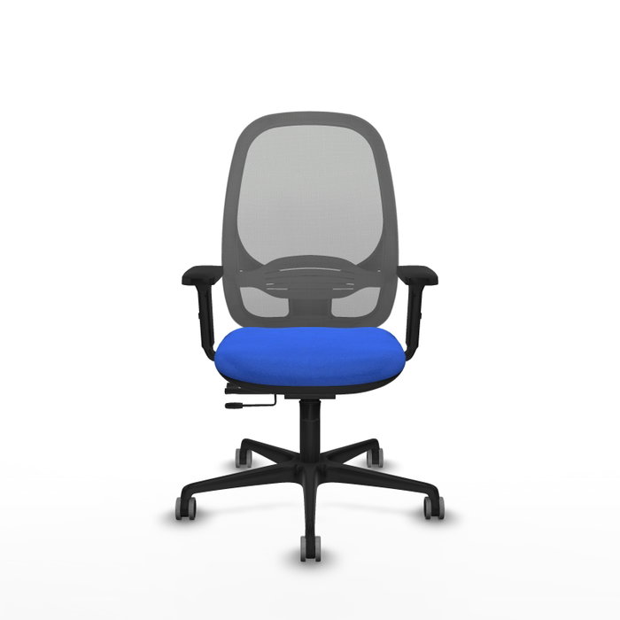 PIQUERAS Y CRESPO Silla de oficina Cilanco con mecanismo Sincro/Traslack Azul y Gris