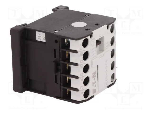 EATON ELECTRIC Contactor DILER 4-polar 24VDC 6A