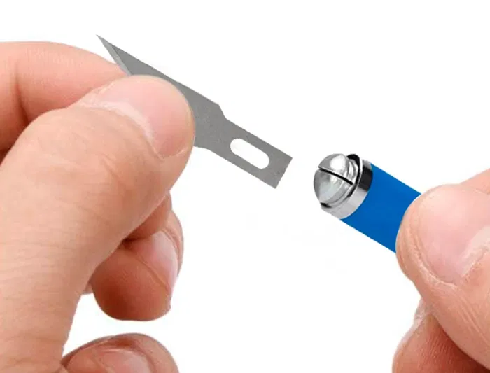 Q-connect Repuesto Bisturí Compatible KF00289 Blister 5 Unidades Cuchillas Acero 6mm