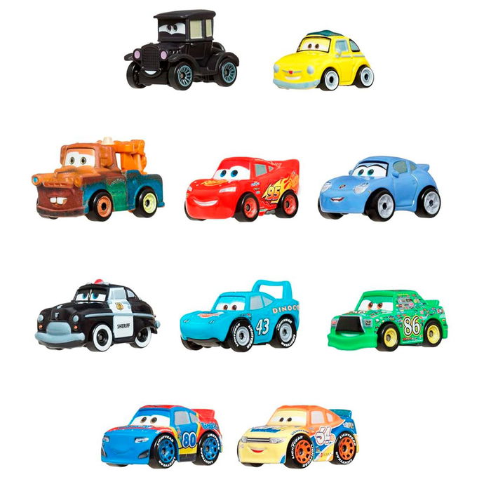 Mattel Pack 10 Coches Surtidos Mini Racers Cars JBH06 Mattel Pack 10 Coches Surtidos Mini Racers Cars JBH06