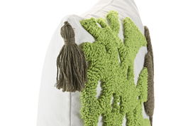 DKD Home Decor ch1c25 Cojin Urban Blanco Verde 45 x 45 cm (2 Unidades)