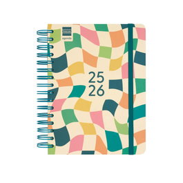 Finocam Agenda Escolar 2025-2026 Cosmo Kai 537070226 1 Día Página 155x212 con Goma