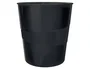 Leitz Papelera de Plástico WOW, Color Negro, 15 Litros