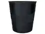 Leitz Papelera de Plástico WOW, Color Negro, 15 Litros