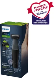 Philips Recortadora Corporal BG3017/01 - 5 W - 50 min - Resistente al Agua - Gris