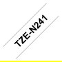 Brother TZE-N241 Cinta de Etiquetas, Tamaño 18 mm, TZ, 8 m, Negro sobre Blanco, P-Touch