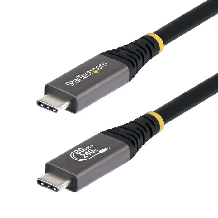 StarTech Cable USB4 USB-C de 1m 80Gbps Negro StarTech Cable USB4 USB-C de 1m 80Gbps Negro