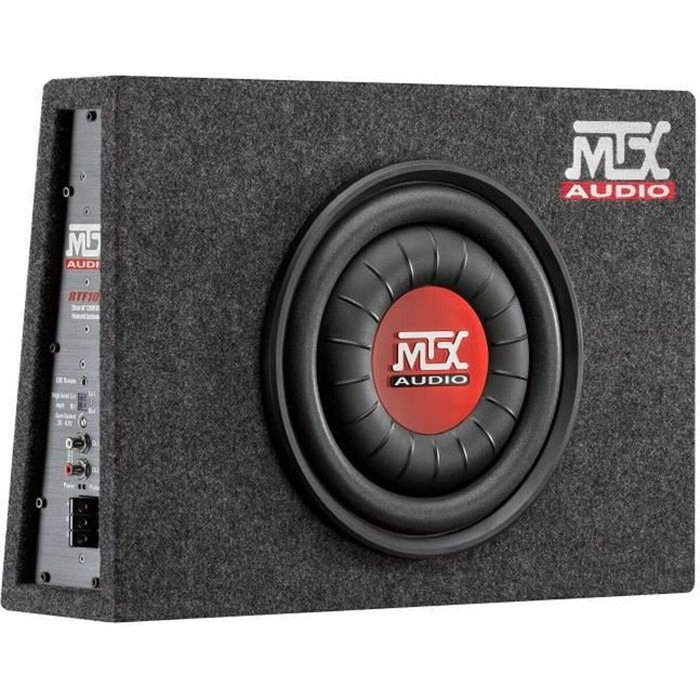 MTX Subwoofer plano activo cerrado RTF10P de 25 cm y 200 W