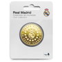 REAL MADRID - Moneda Conmemorativa Coleccionista Europa Kings Real Madrid, en Aleación de Zinc con Acabado Dorado y Grabado en Relieve - Cápsula Acrílica y Caja