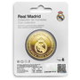 REAL MADRID - Moneda Conmemorativa Coleccionista Europa Kings Real Madrid, en Aleación de Zinc con Acabado Dorado y Grabado en Relieve - Cápsula Acrílica y Caja