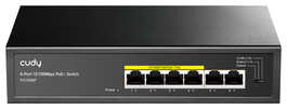 Cudy FS1006P Switch Fast Ethernet con PoE 6 Puertos 10/100 4 Puertos PoE 52V Negro