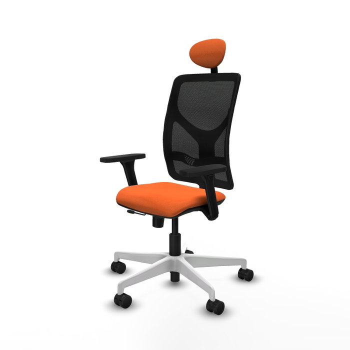 PIQUERAS Y CRESPO Silla de oficina Motilla Naranja y Negro PIQUERAS Y CRESPO Silla de oficina Motilla Naranja y Negro