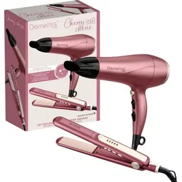 Demeliss DEM3666085213703 Set de plancha y secador de pelo Cherry Chérie 2200 W