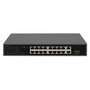 Digitus DN-95355 Switch PoE de 16 puertos 10/100 con 2 enlaces ascendentes Gigabit