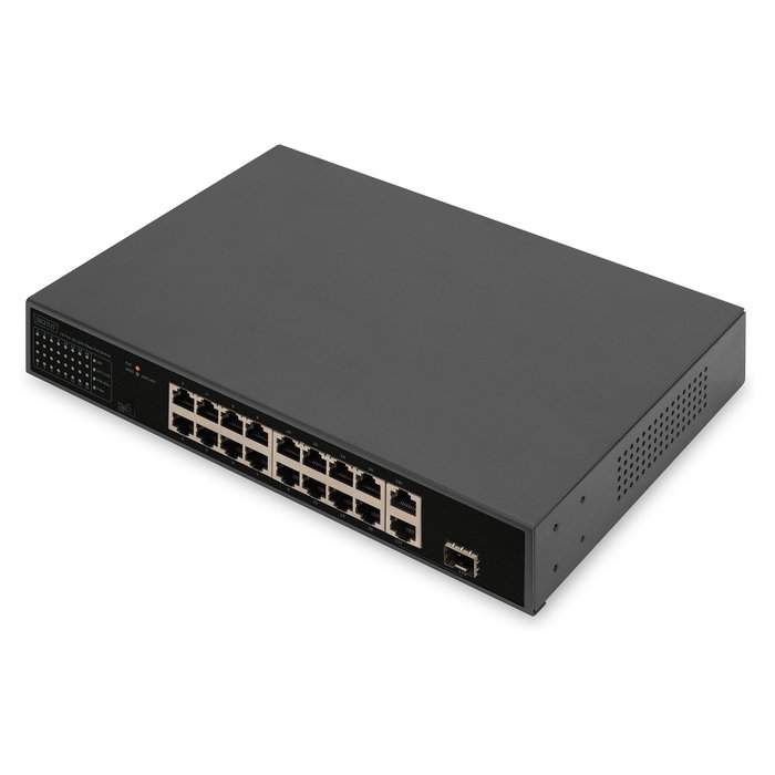 Digitus DN-95355 Switch de red 16 puertos PoE 10/100 Mbps, 32W, Negro Digitus DN-95355 Switch de red 16 puertos PoE 10/100 Mbps, 32W, Negro