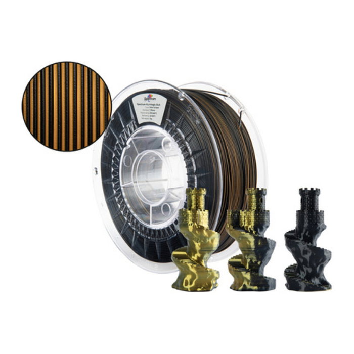 Spectrum 81403 Filamento PLA Magic SILK, Solar Eclipse, 1.75mm, 1kg para Impresora 3D